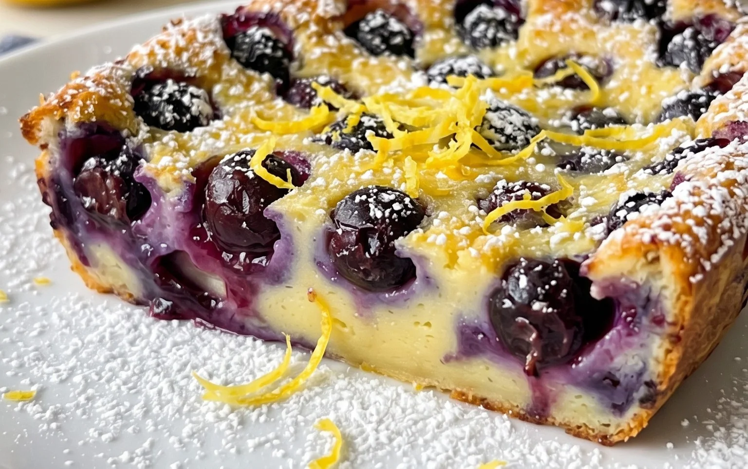 Lemon Blueberry Clafoutis