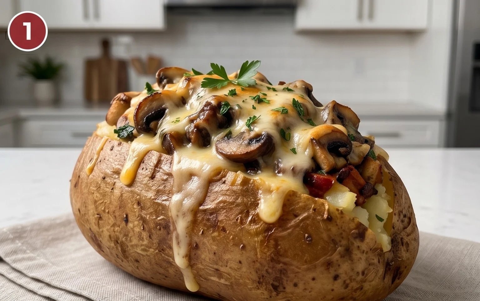 The Ultimate Stuffed Baked Potatoes with Mushrooms