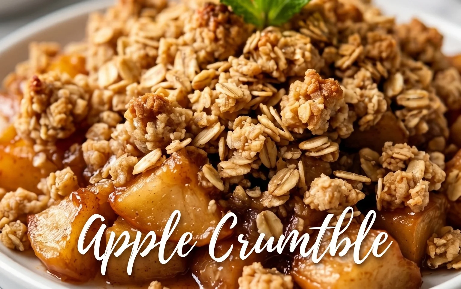 Healthy Breakfast Apple Crum extractble