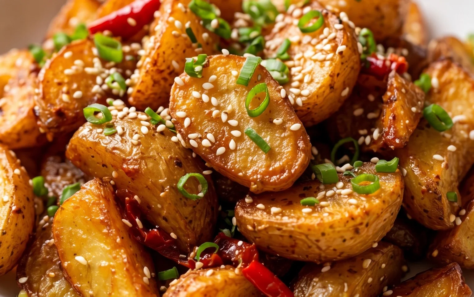 Crispy Honey Chilli Potatoes