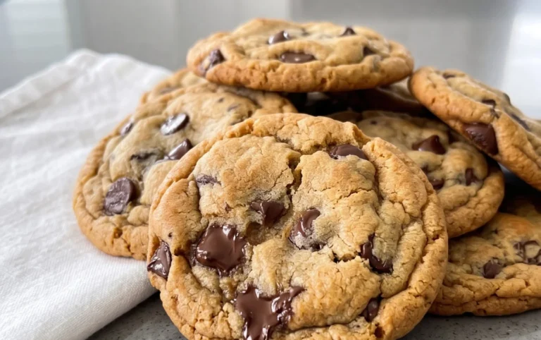 Crispy and Chewy Chocolate Chip Cookies