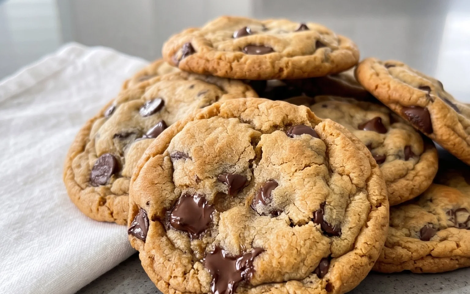 Crispy and Chewy Chocolate Chip Cookies