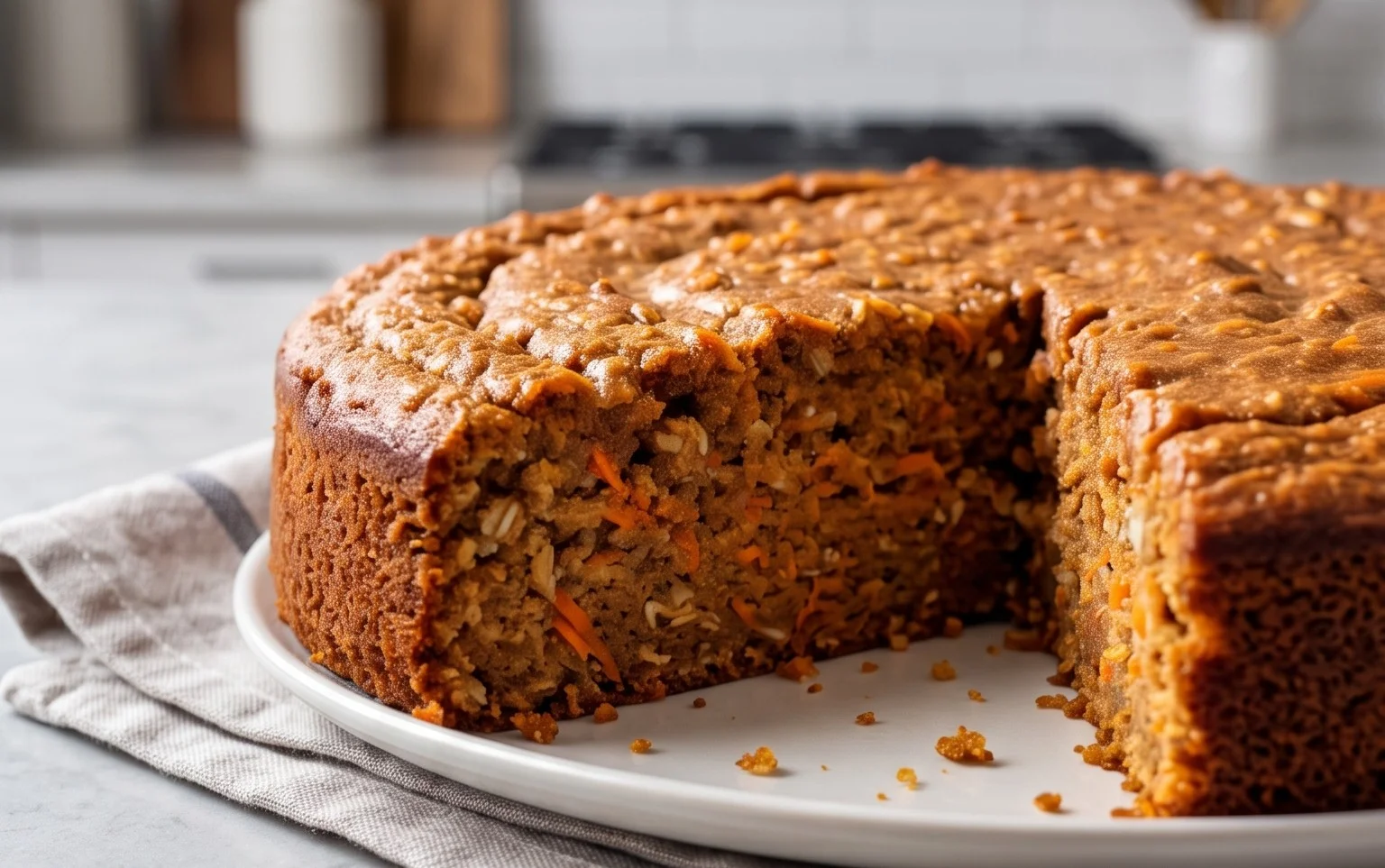 Easy Flourless Oatmeal Carrot Cake Recipe