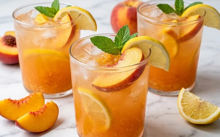 Refreshing Peach Lemonade