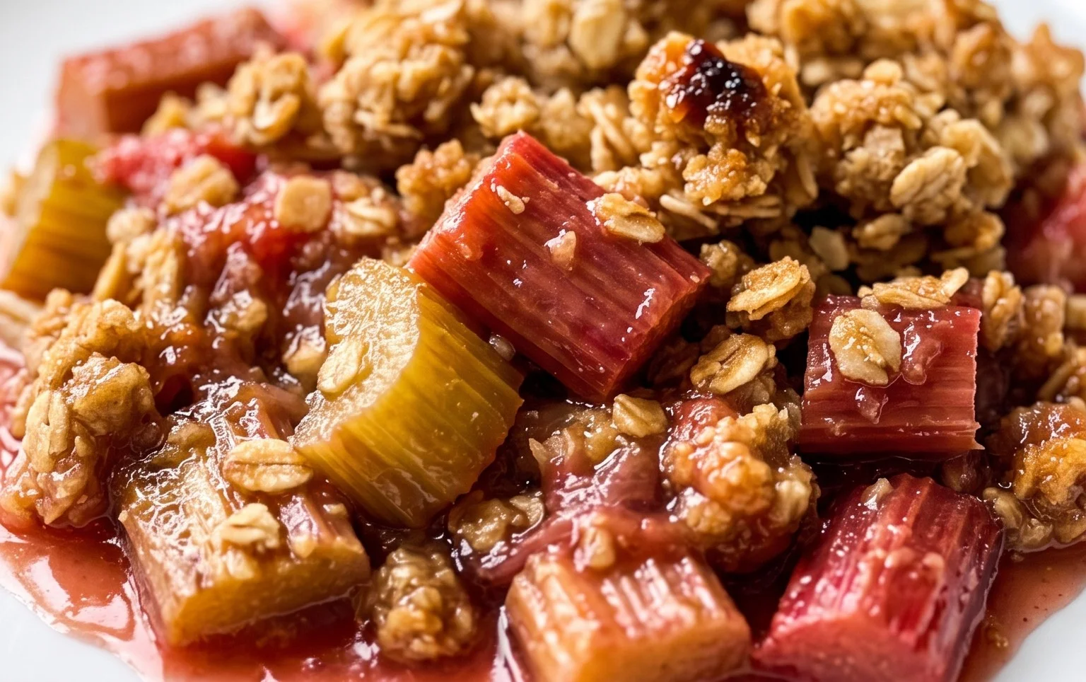 Easy Rhubarb Crisp