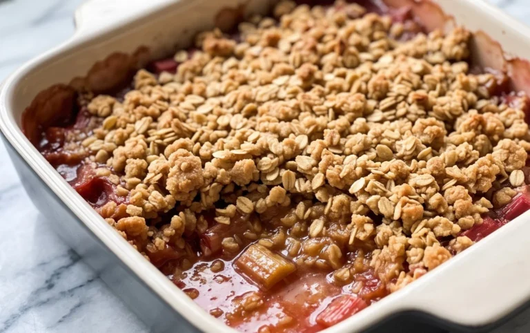 Easy Rhubarb Crisp