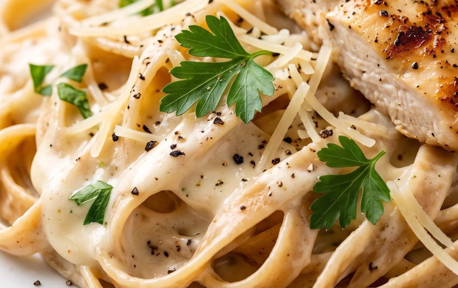 Low Calorie Chicken Alfredo