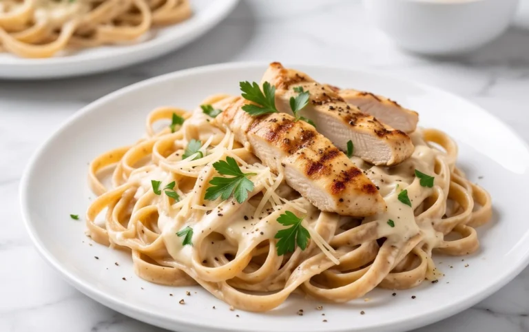 Low Calorie Chicken Alfredo