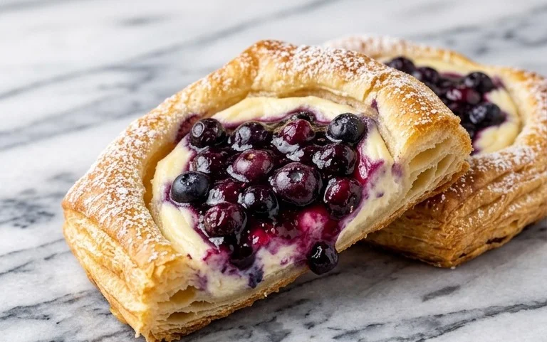 Blueberry Cream Cheese Puff Pastry