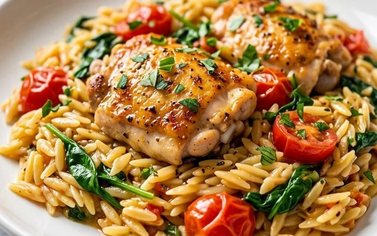 Chicken Orzo (30-Minutes, One-Pan)
