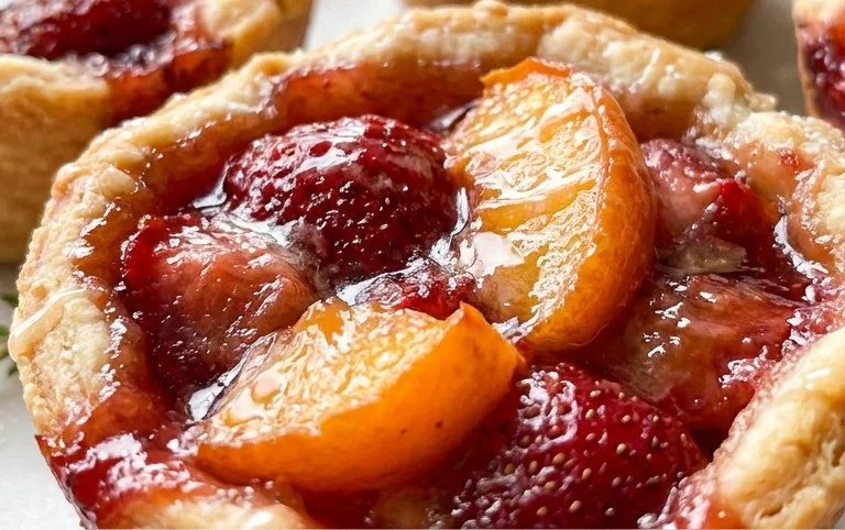 Strawberry Peach Pie Bites