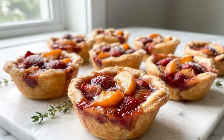 Strawberry Peach Pie Bites
