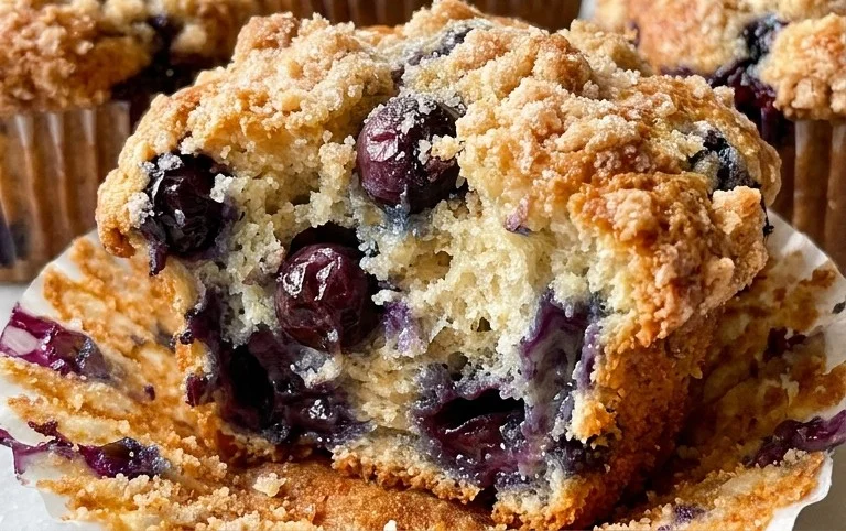 Homemade Blueberry Muffins
