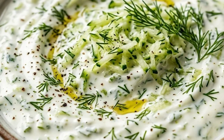 Cucumber Dip with Sour Cream and Dill