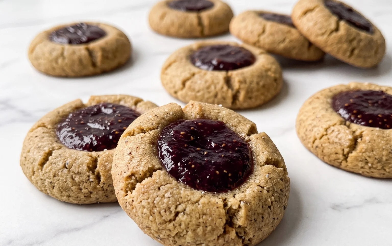 Cardamom Fig Thumbprint Cookies