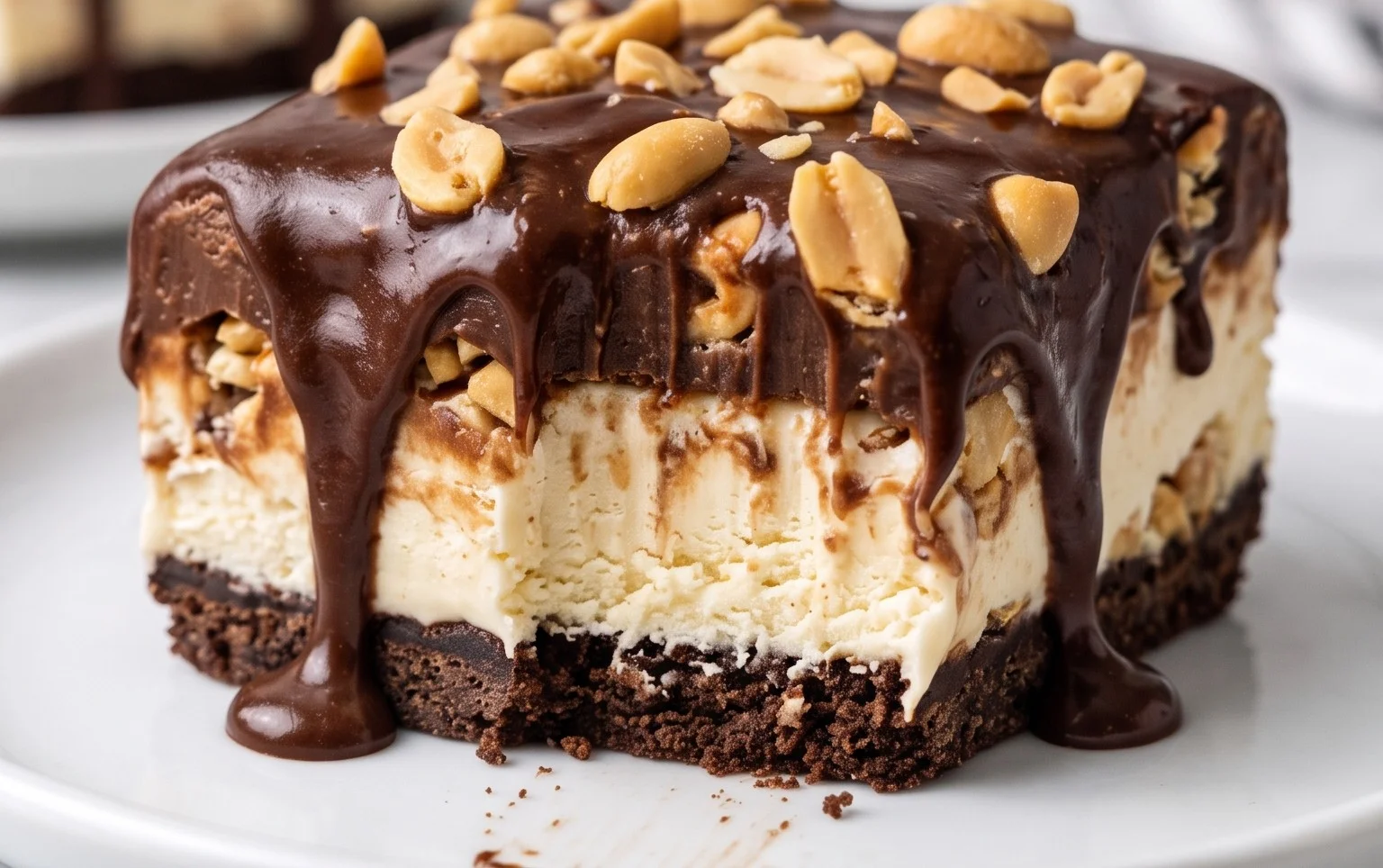 Buster Bar Ice Cream Cake