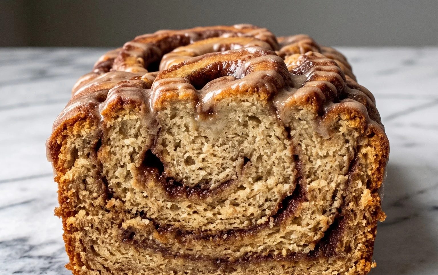 Cinnamon Roll Banana Bread