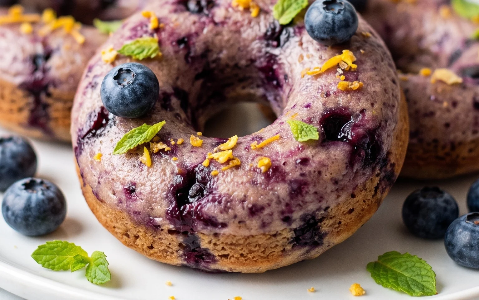 Blueberry Cake Donuts