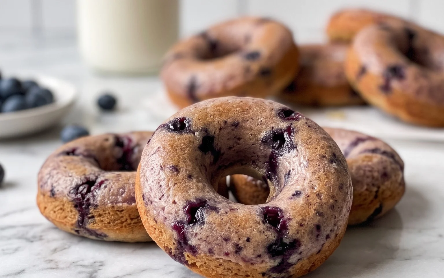 Blueberry Cake Donuts