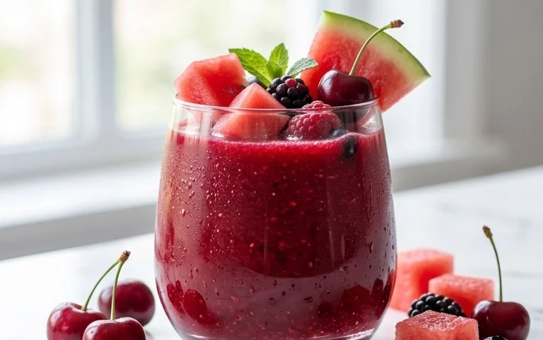 Watermelon Cherry Berry Beet Juice