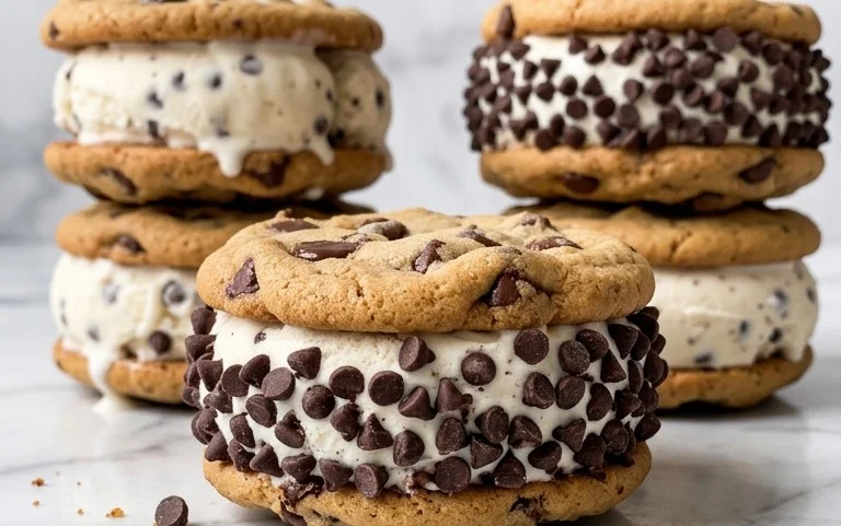 Cookie Ice Cream Sandwiches (Like a Chipwich!)