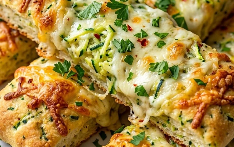 Cheesy Zucchini Breadsticks