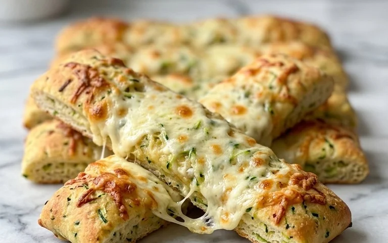 Cheesy Zucchini Breadsticks