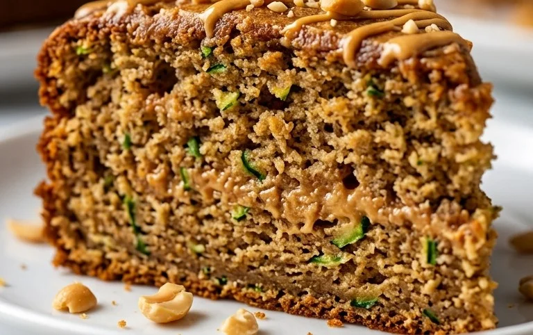 Moist Peanut Butter Zucchini Cake Recipe