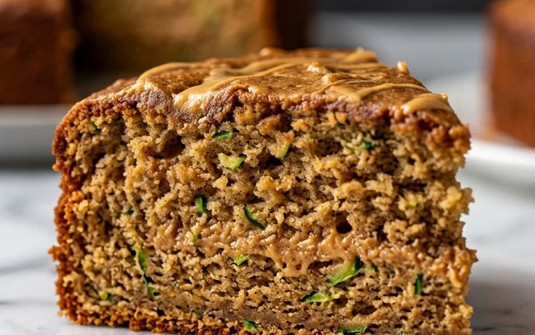 Moist Peanut Butter Zucchini Cake Recipe