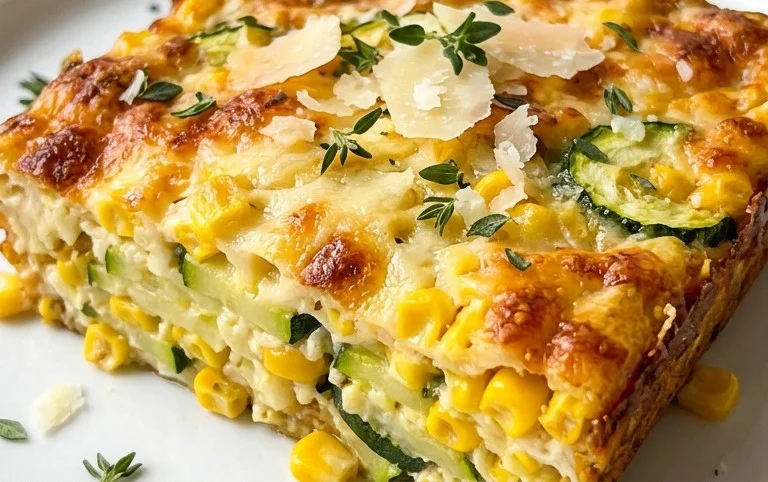 Zucchini Corn Parmesan Bake Recipe