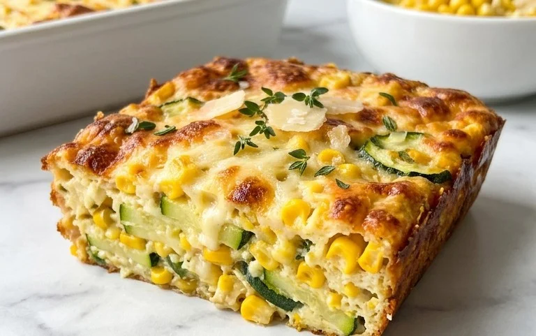 Zucchini Corn Parmesan Bake Recipe