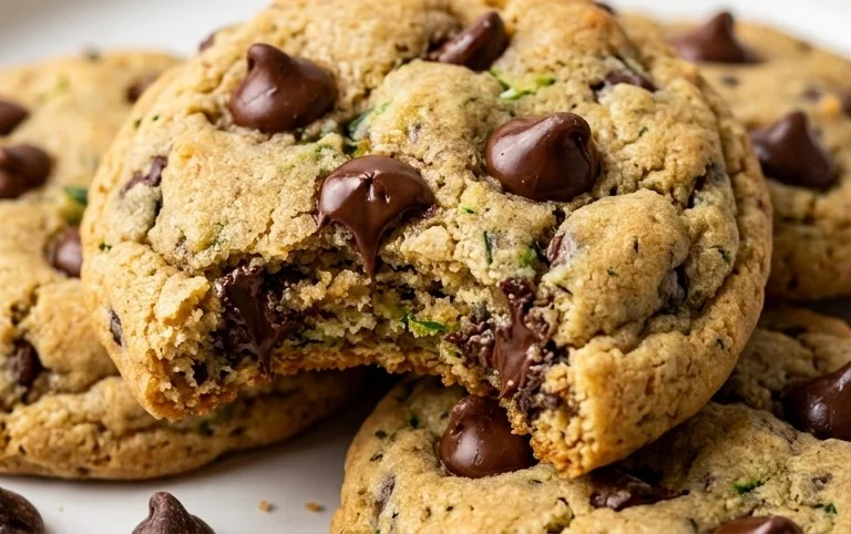 Soft Zucchini Cookies with Chocolate Chips