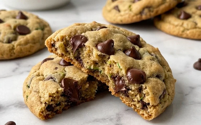 Soft Zucchini Cookies with Chocolate Chips