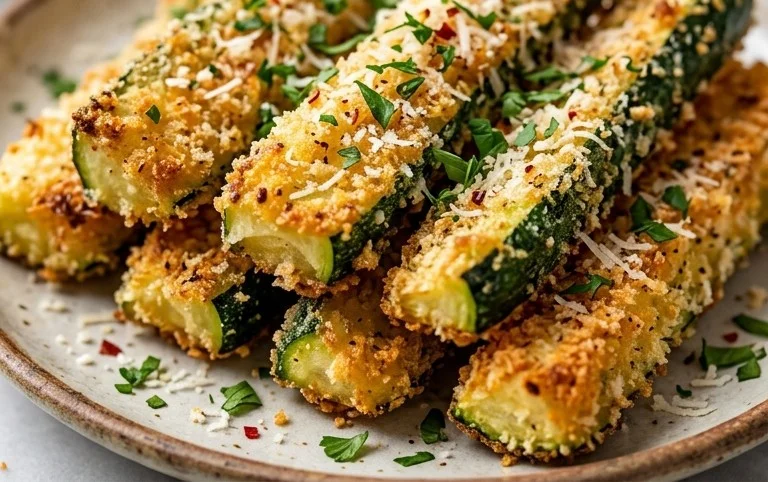 Baked Zucchini Sticks (Oven or Air Fryer)