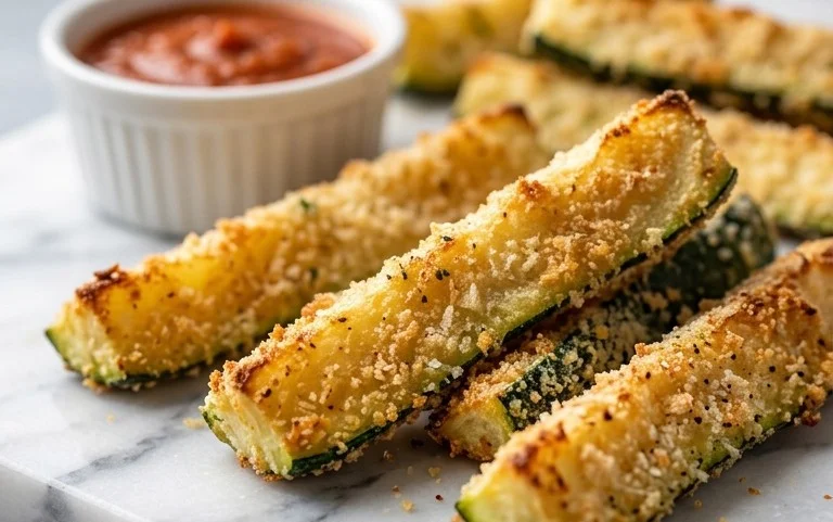 Baked Zucchini Sticks (Oven or Air Fryer)