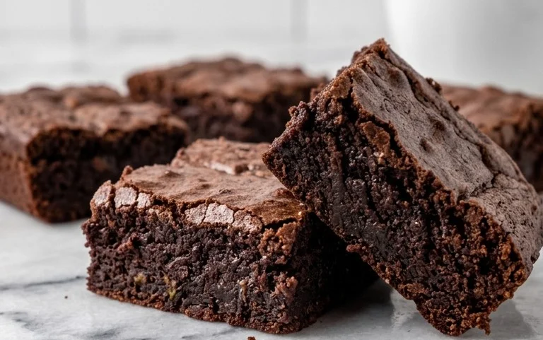 Fudgy Dark Chocolate Zucchini Brownies Recipe