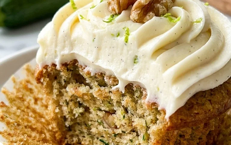 Zucchini Cupcakes with Cream Cheese Frosting