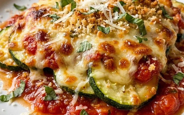 Three Cheese Zucchini Parmesan