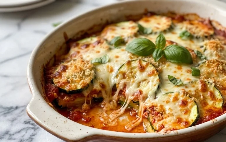 Three Cheese Zucchini Parmesan
