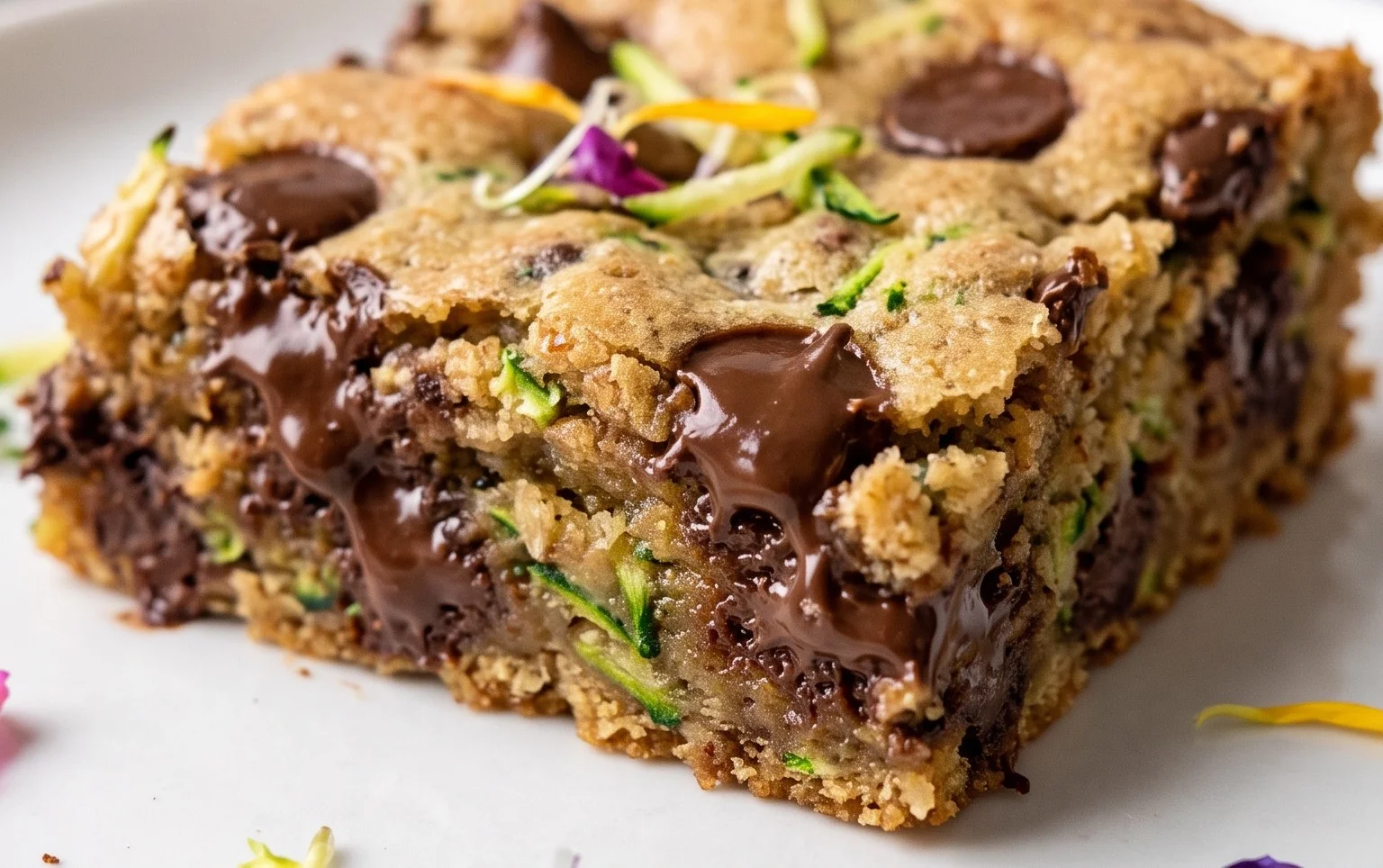 Chocolate Chip Zucchini Cookie Bars
