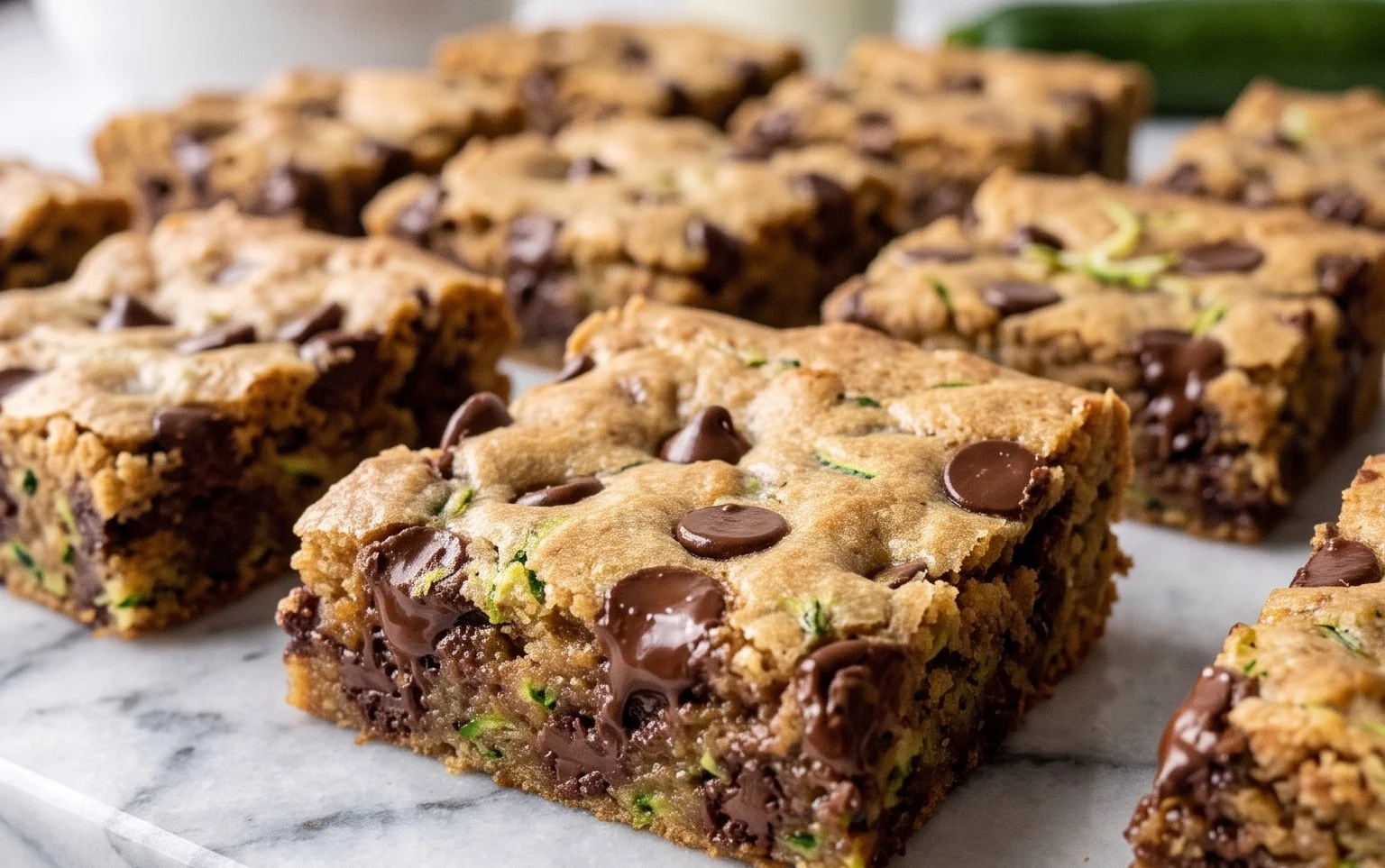 Chocolate Chip Zucchini Cookie Bars