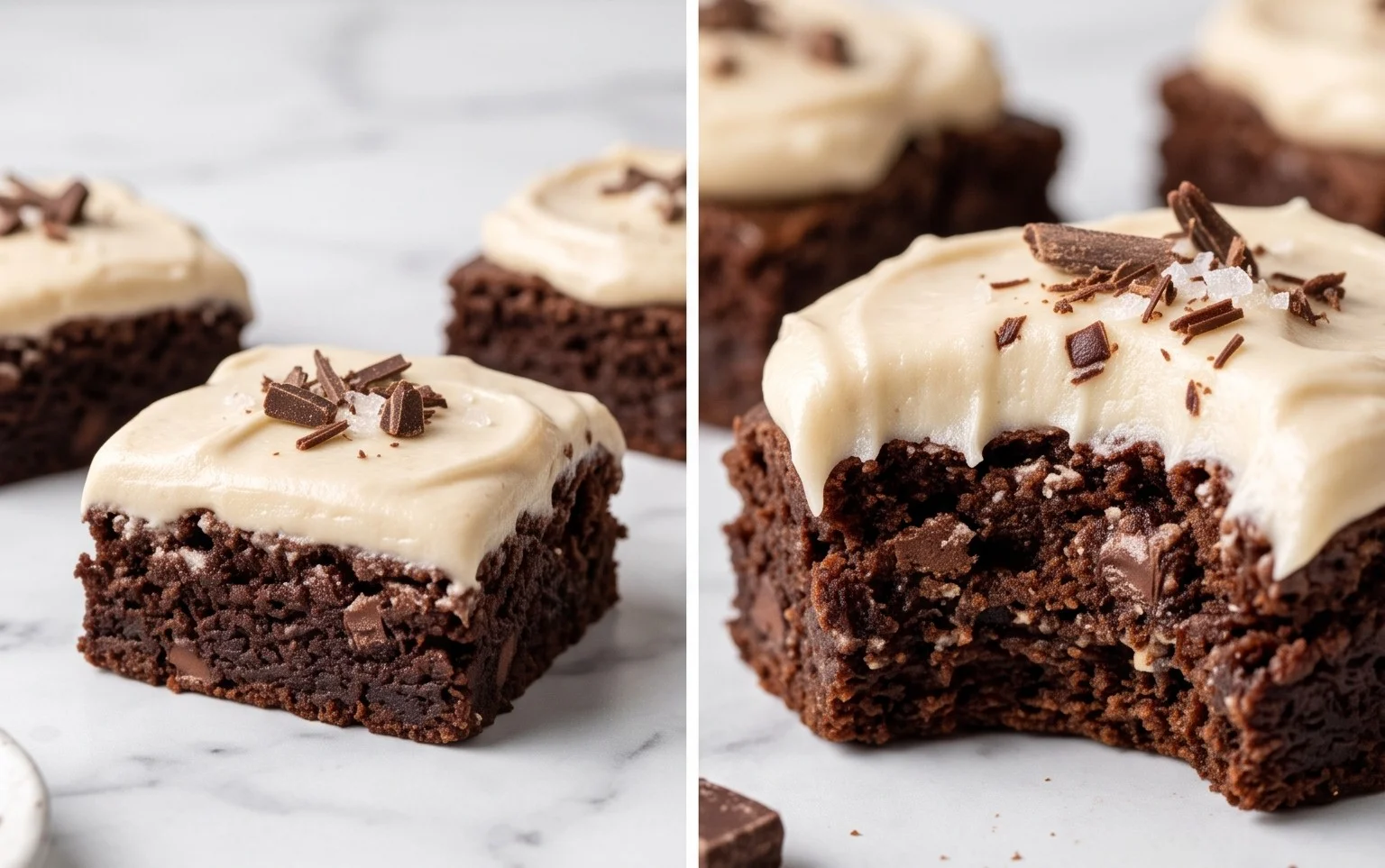 Zucchini Brownies with 1 minute Frosting!